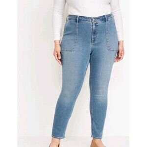 NWT Women's Old Navy High Rise Rockstar Super Skinny Plus Jeans Size 28